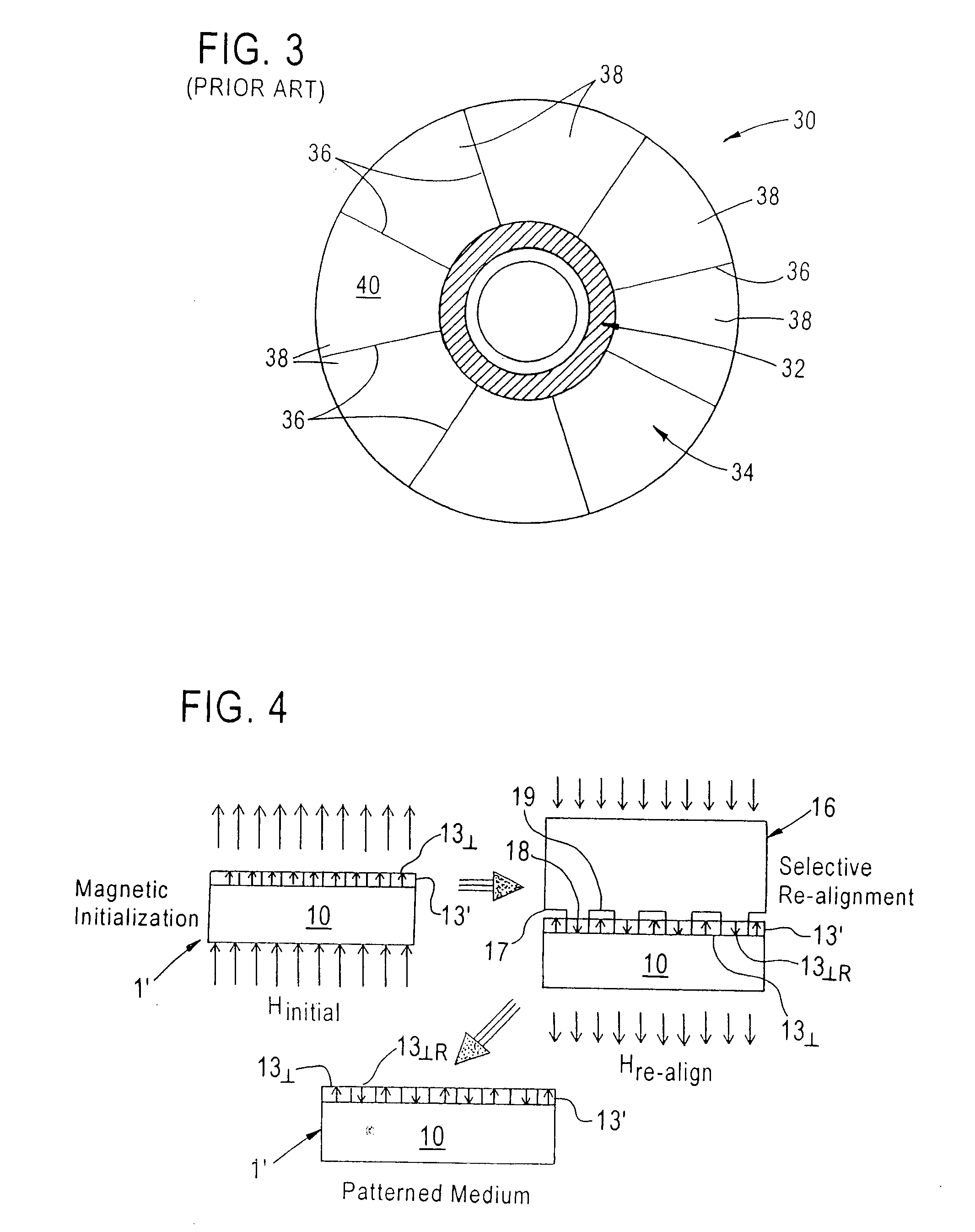 Magnetic media patterning via contact printing utilizing stamper having magnetic pattern formed in non-magnetic substrate