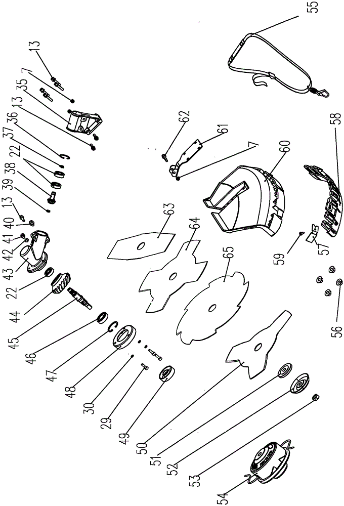 Gasoline engine with wing blade having one-fifth taper parabolic medial axis equation and magnetic fly wheel
