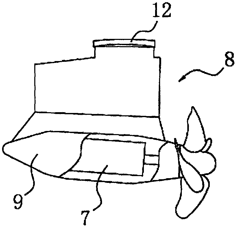 A pod-type full-turn ship electric propulsion system