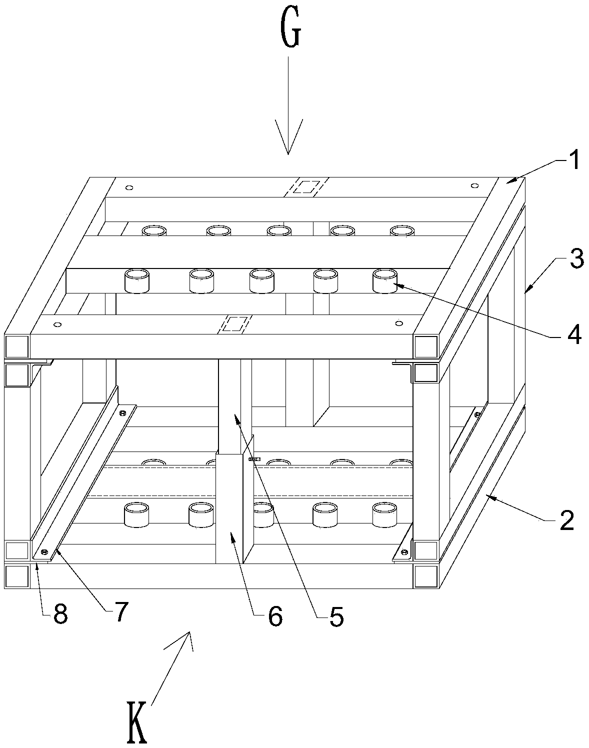 Reserved electricity box hole mould and using method thereof