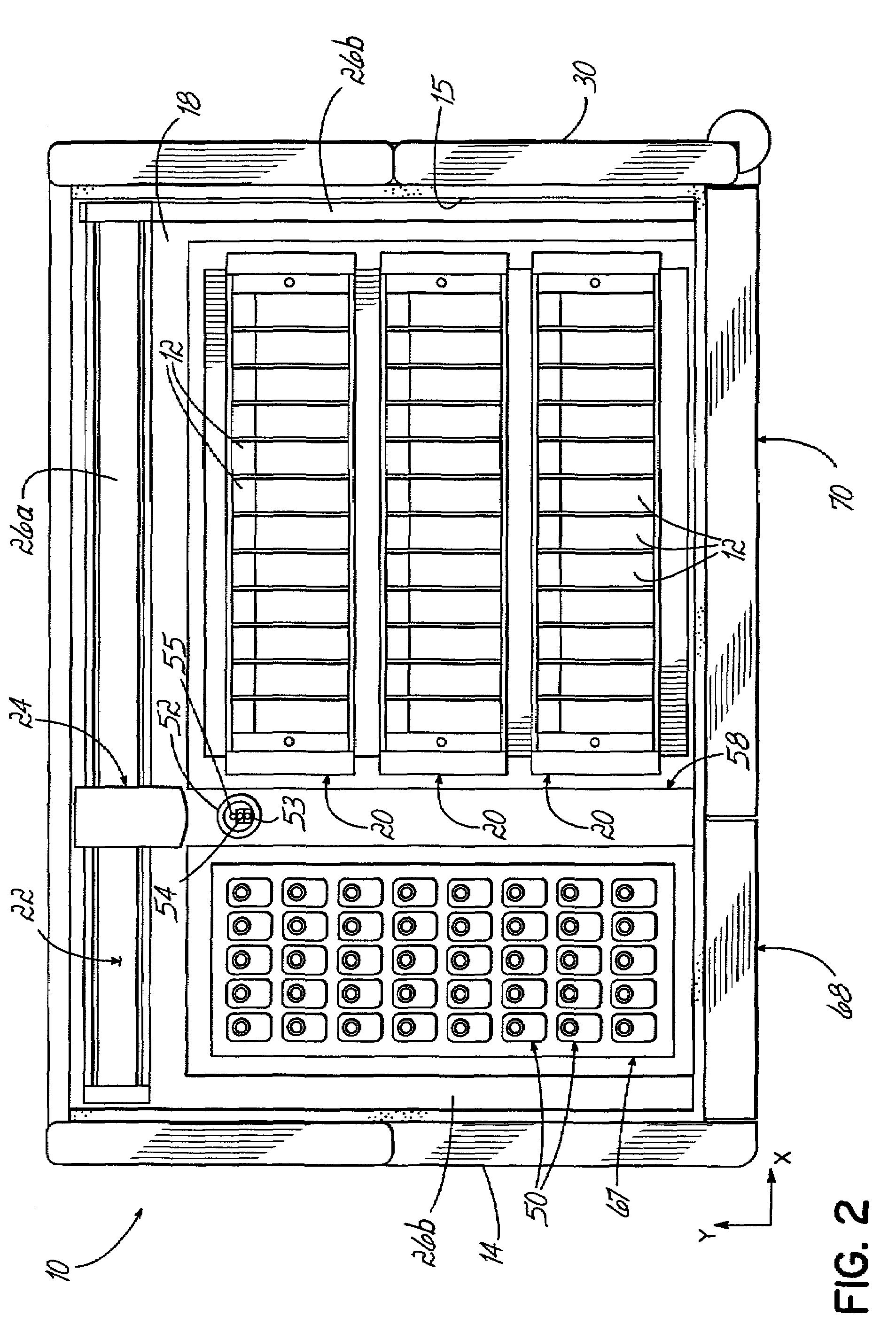 Automated tissue staining system and reagent container