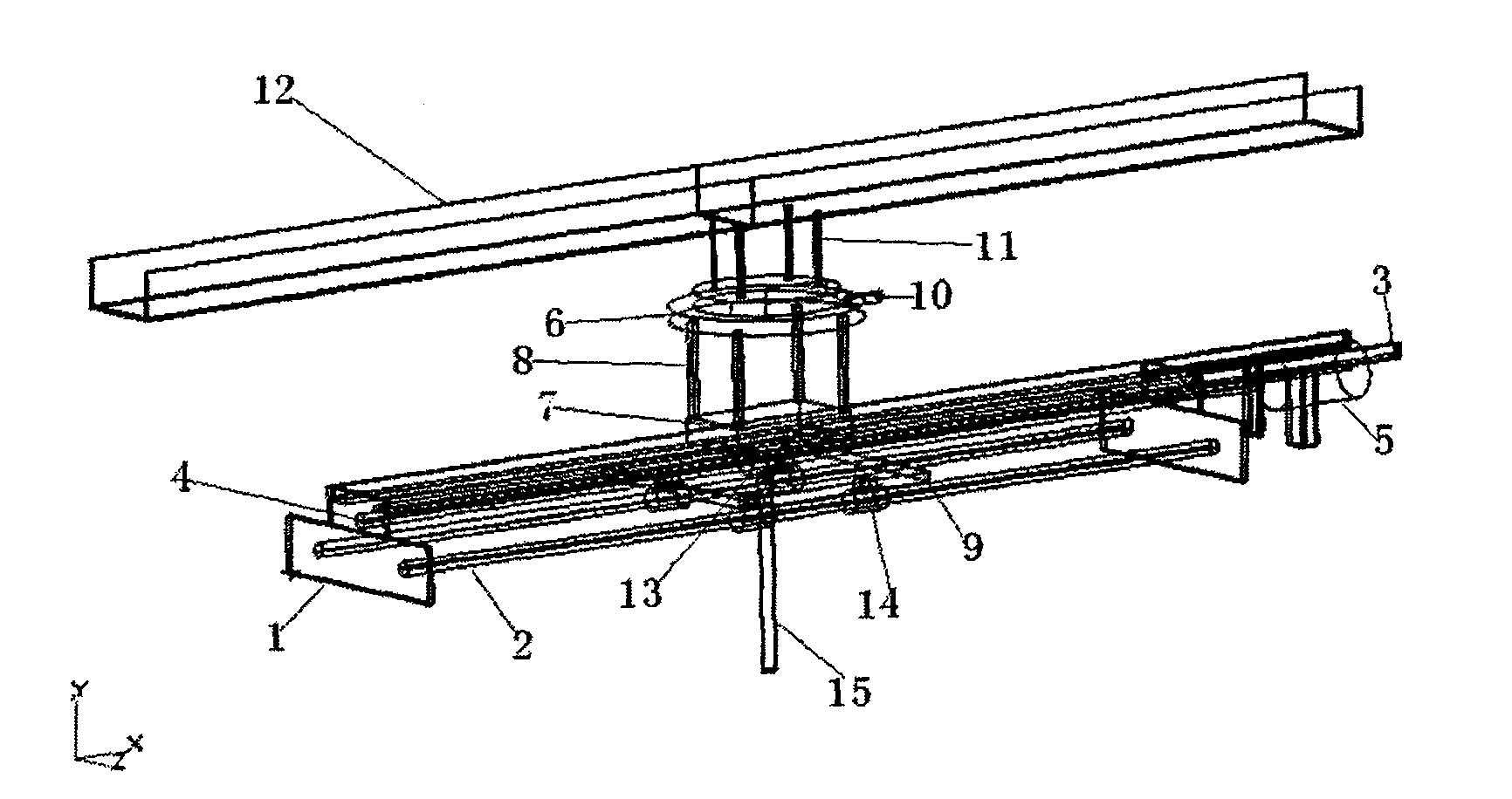 Testing apparatus for automatically measuring marine structure anchoring system stiffness