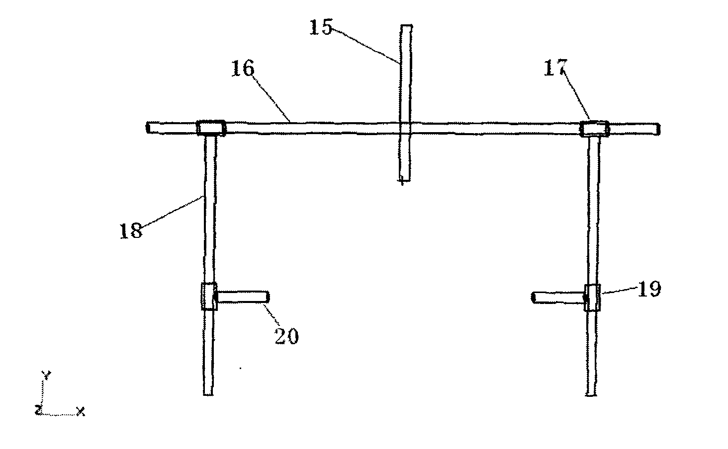 Testing apparatus for automatically measuring marine structure anchoring system stiffness