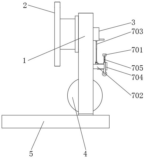 Wire winding support for bead wire winding machine