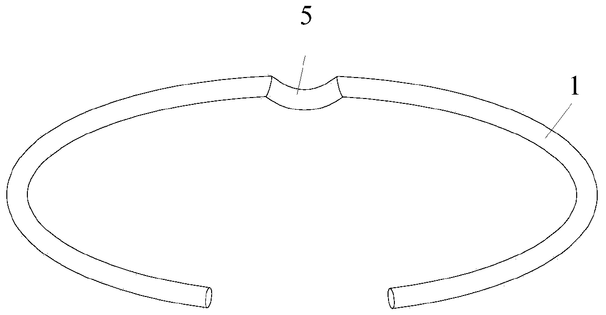 Inner hole special-shaped snap spring assembling device