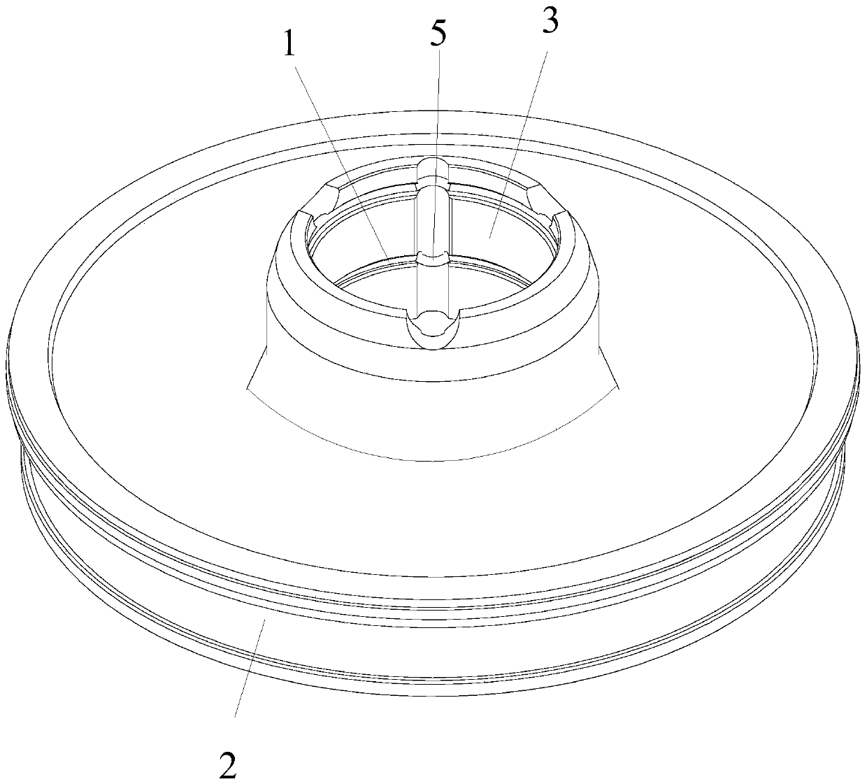 Inner hole special-shaped snap spring assembling device