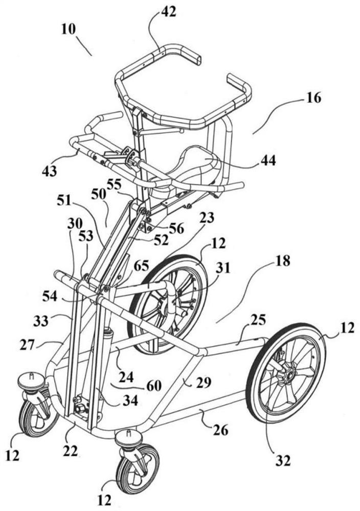 A medical nursing walker