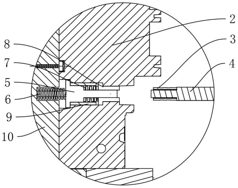 A mold structure for installing copper nuts on insulating seats