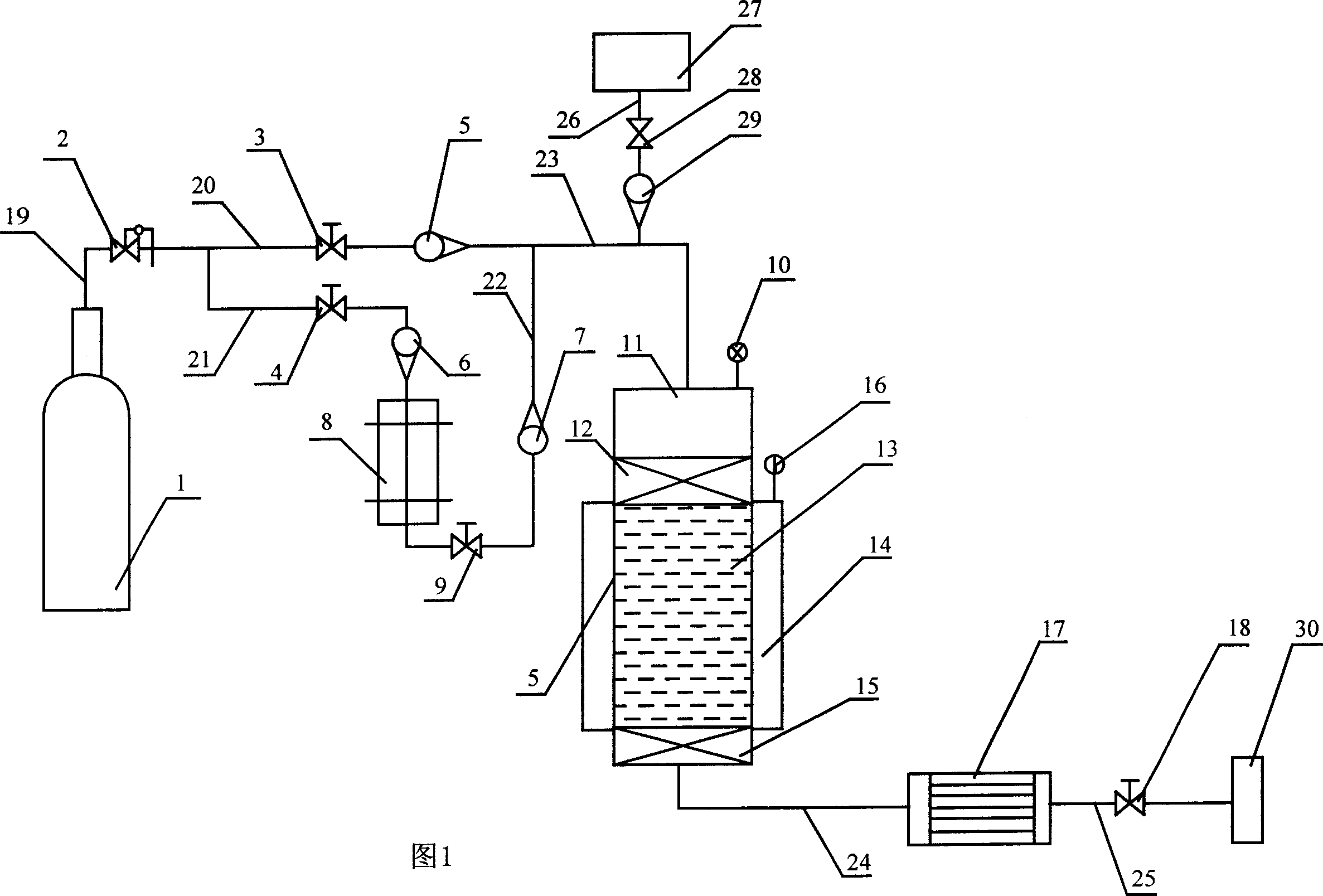 Production method of N-ethyl iso penlyl amine and its device