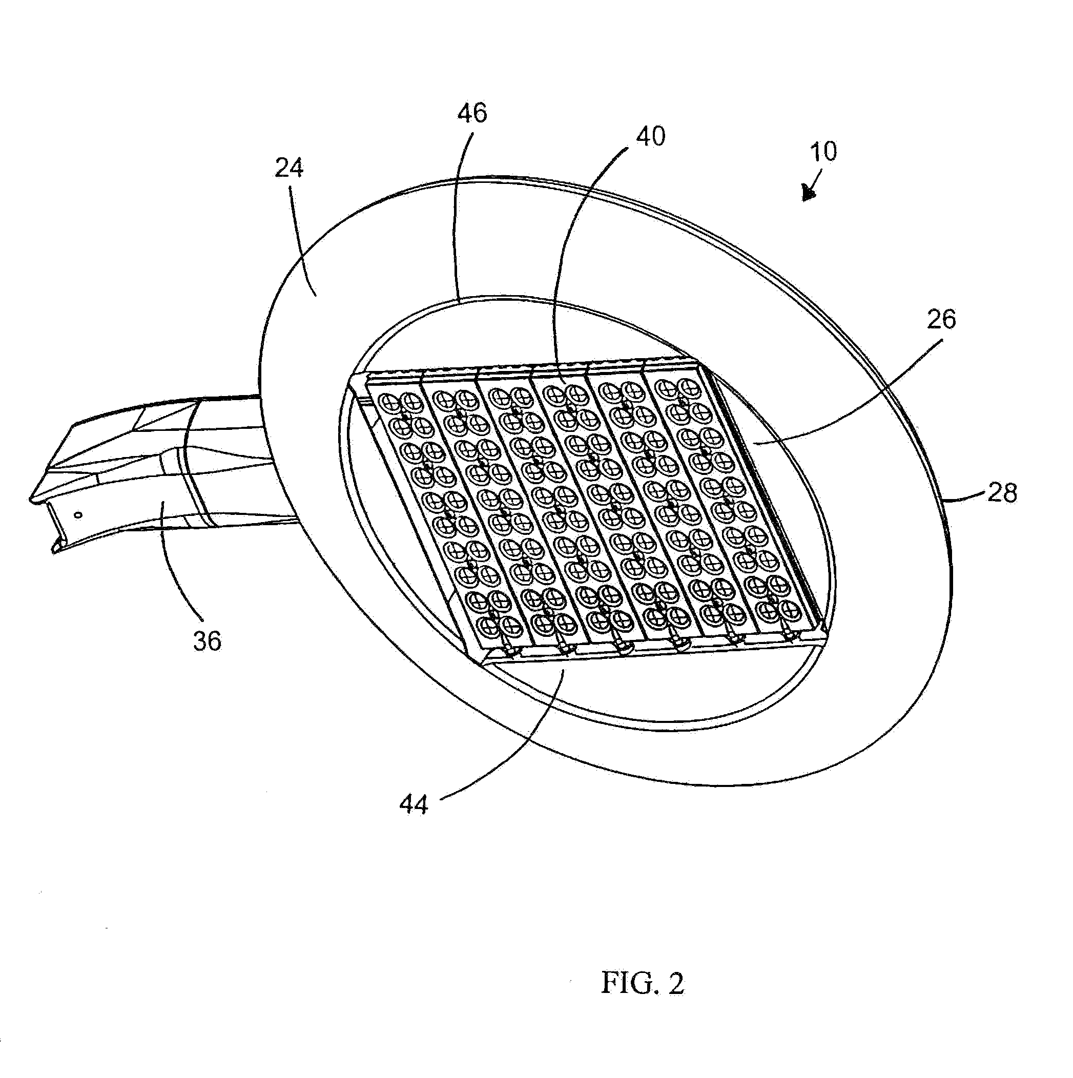 Aerodynamic LED Light Fixture