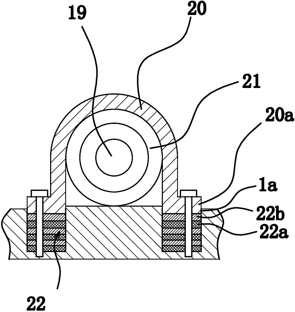 Material passing device of cloths in dyeing machine