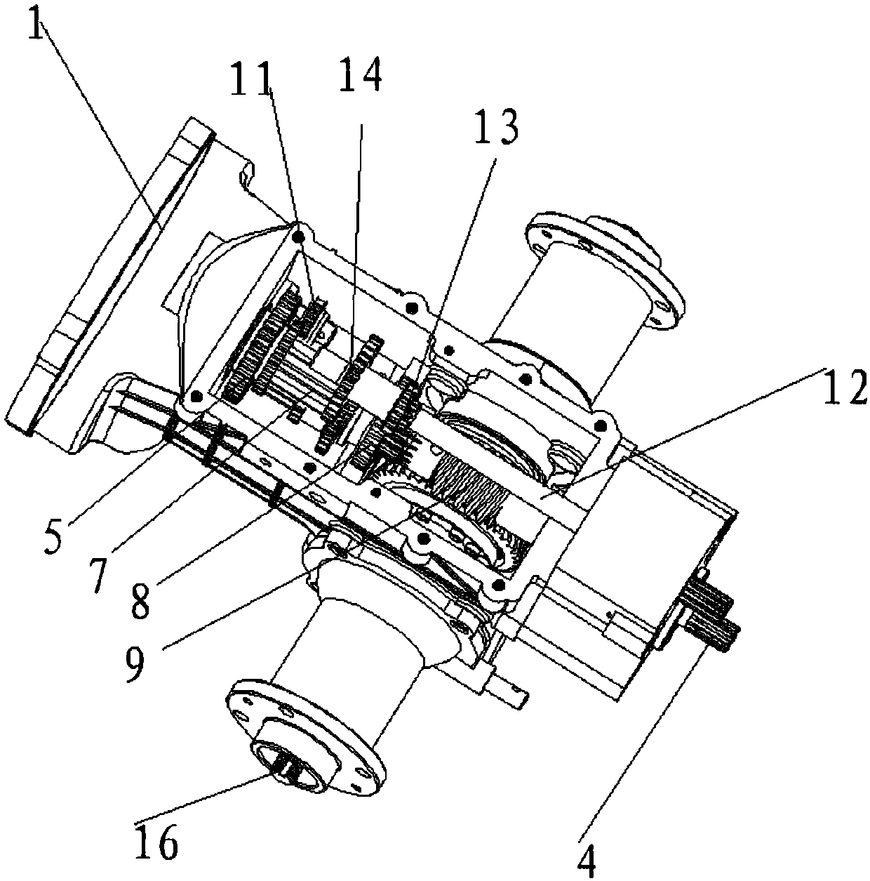 Mini-tiller shifting speed changing mechanism and mini-tiller comprising same