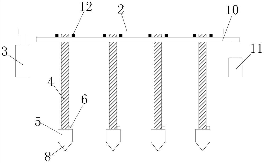 Agricultural intelligent detection device capable of realizing high-precision adjustment of to-be-detected depth of sensor