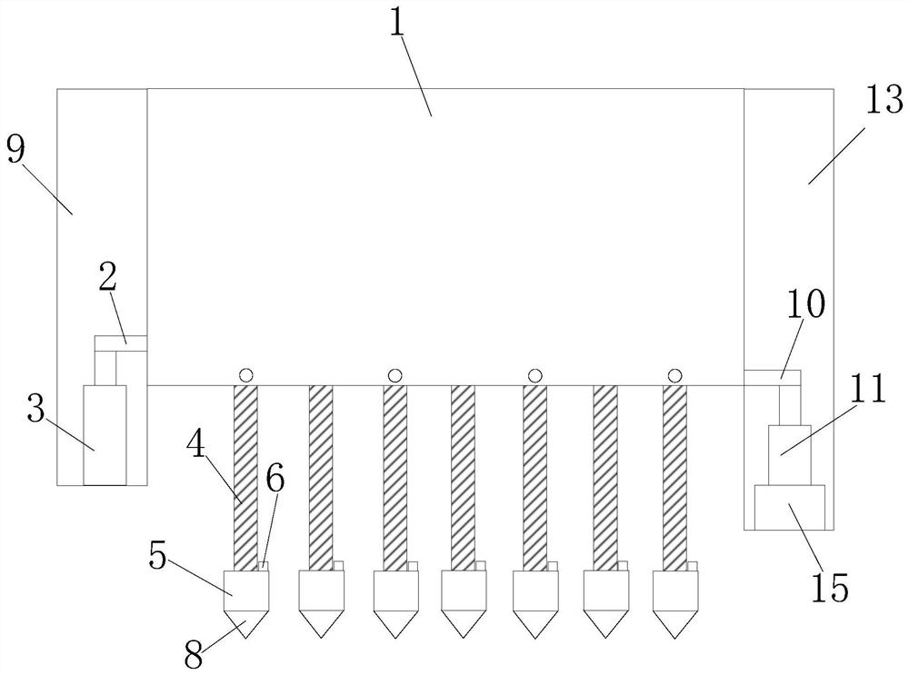 Agricultural intelligent detection device capable of realizing high-precision adjustment of to-be-detected depth of sensor