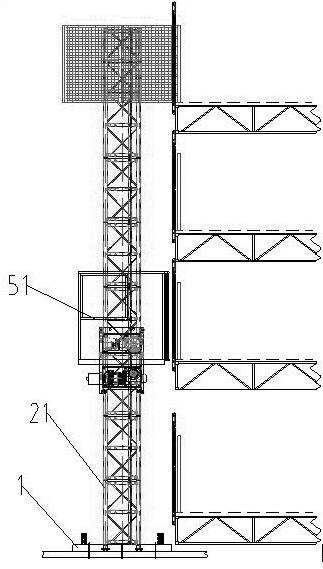 Marine elevator assembly