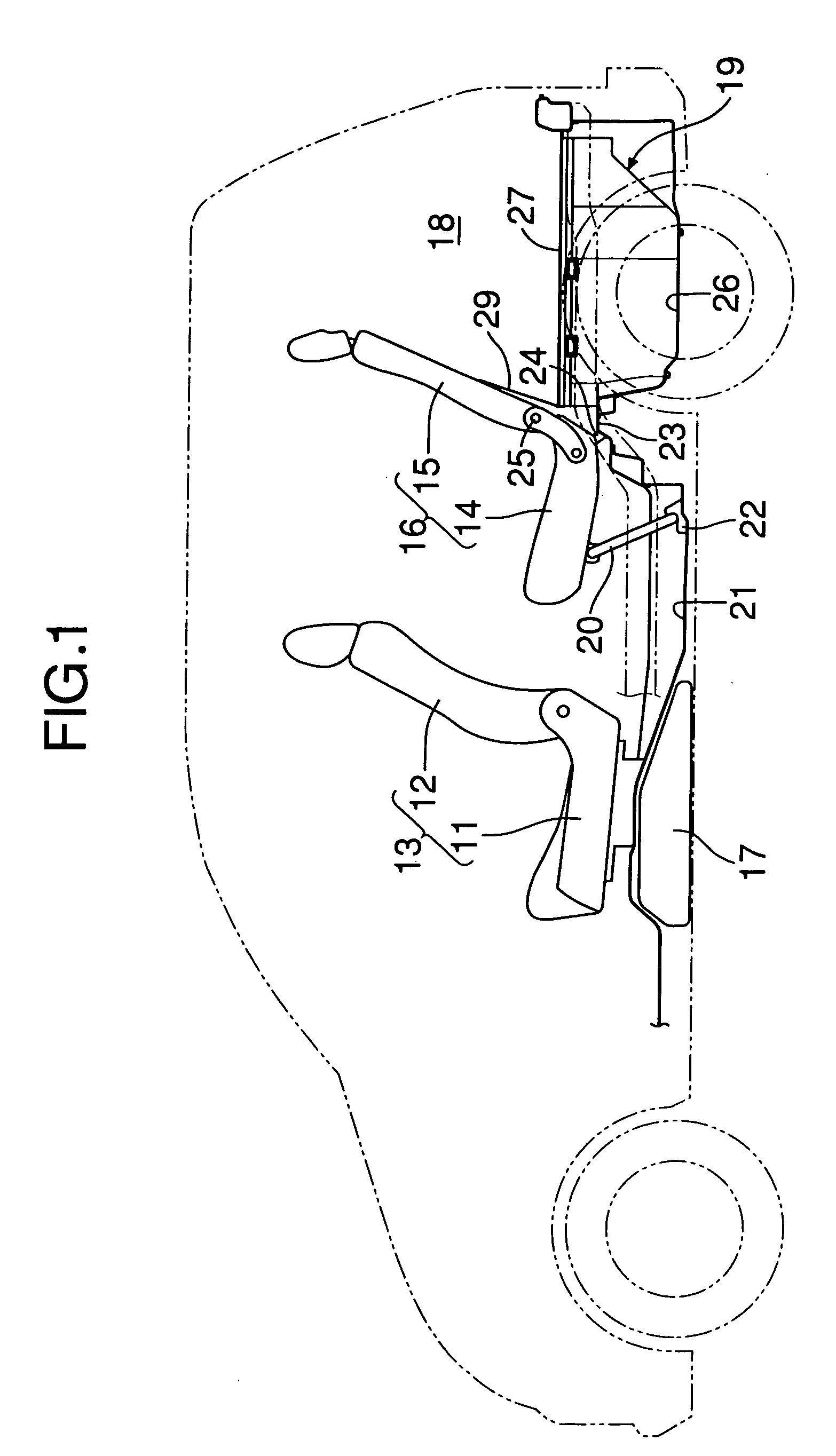Electrical device cooling structure in vehicle