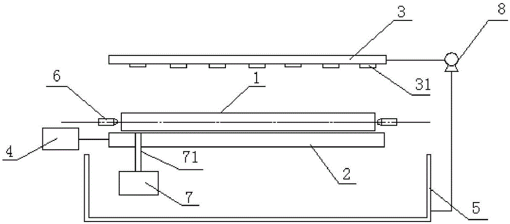 Circulating cooling device for steel pipe