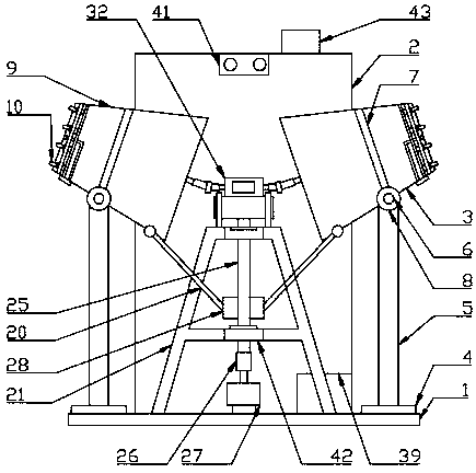 High-efficiency double-nozzle fog cannon vehicle for air pollution control