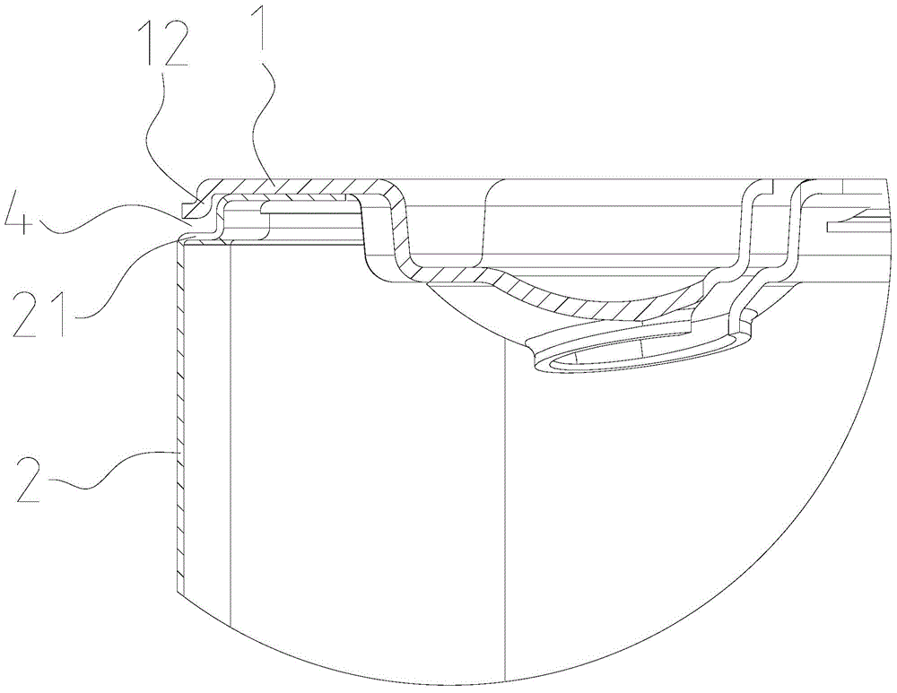 Mounting structure of control disc seat of washing machine and washing machine