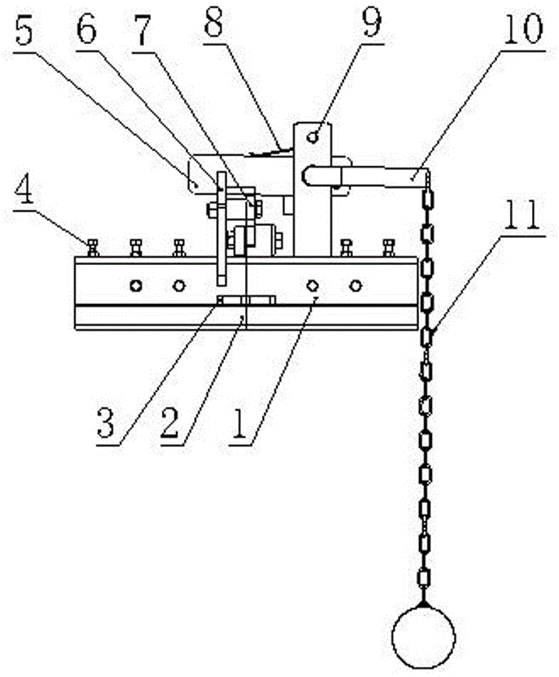 Rail changing butt joint device for crane rails