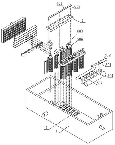 Circulating wastewater treatment device