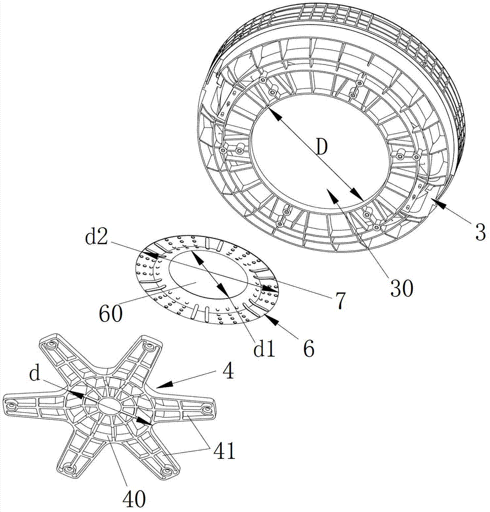 Inner barrel structure of washing machine and washing machine with inner barrel