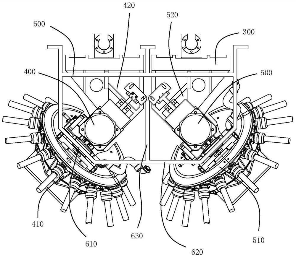 Double-spindle drilling and tapping center