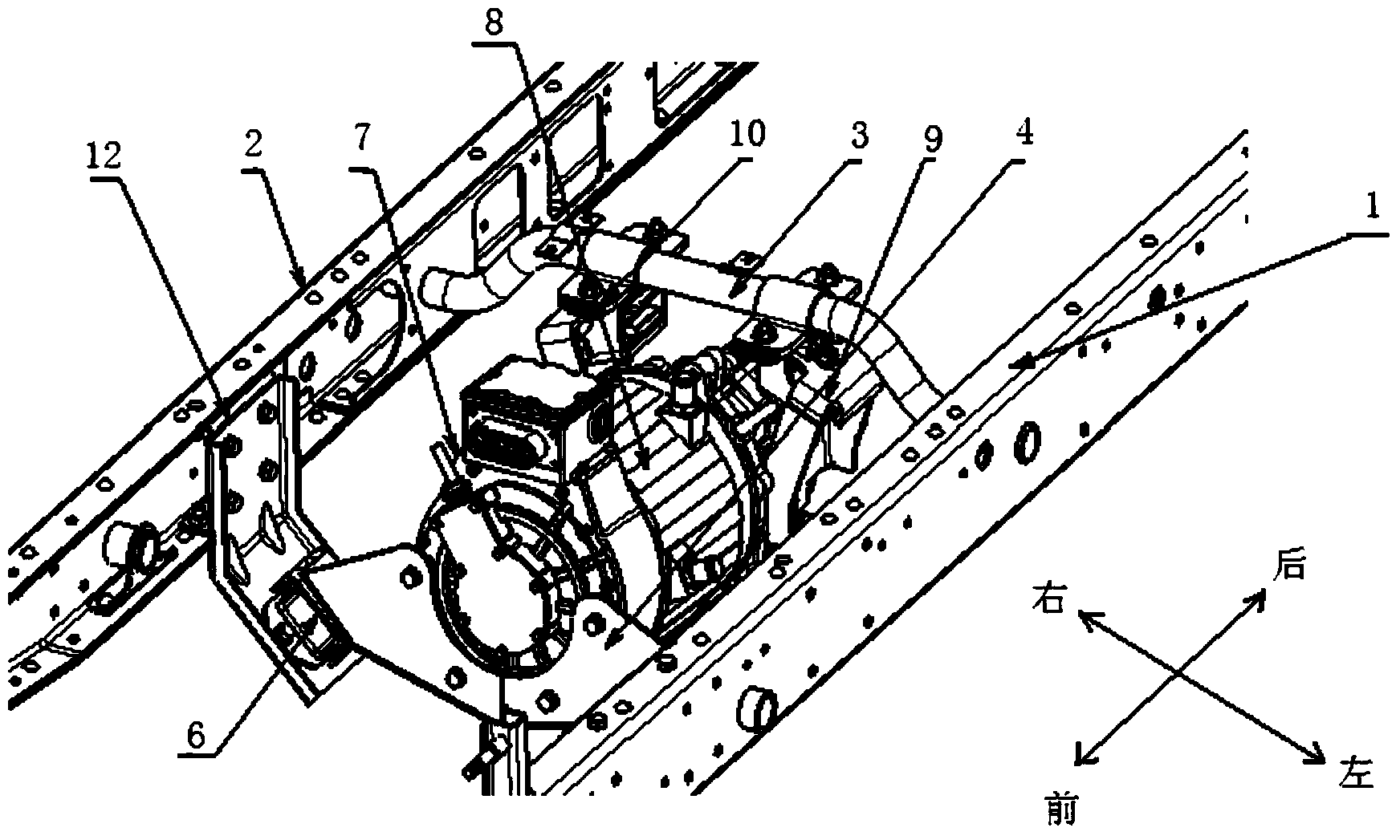 Suspension system for electric vehicle power assembly