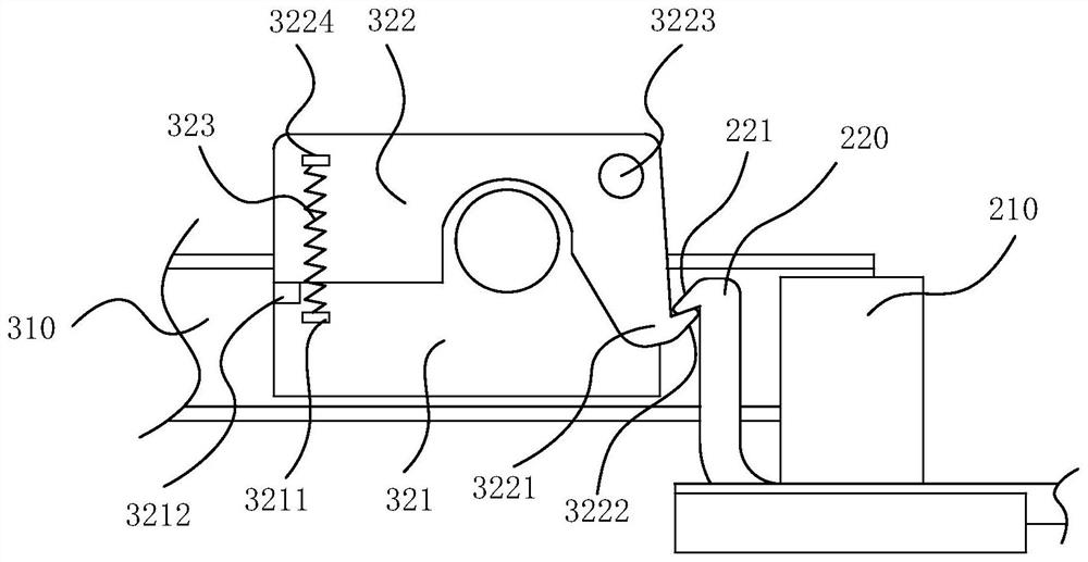 Disconnecting link fastening device