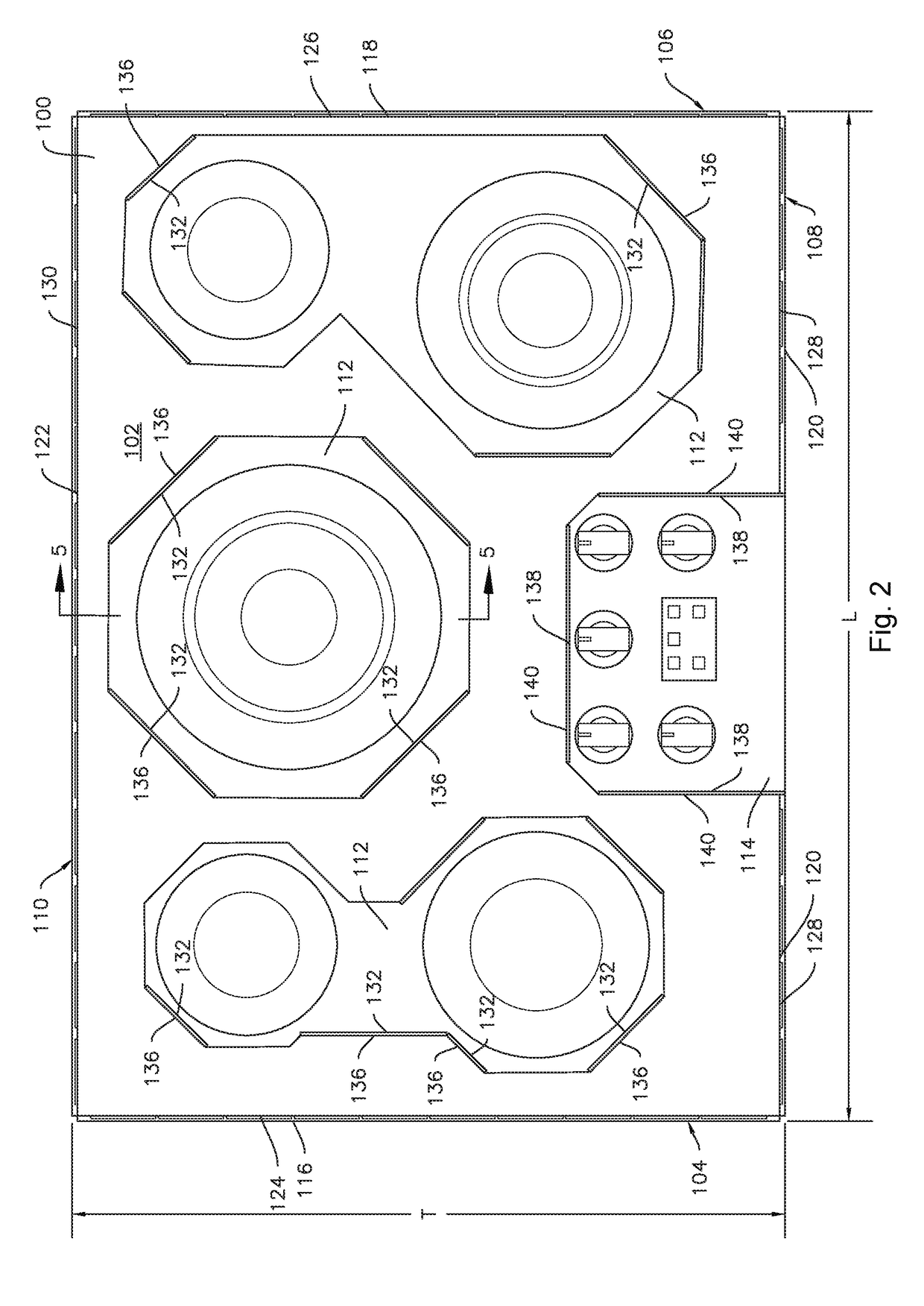 Locator cover for a cooktop appliance