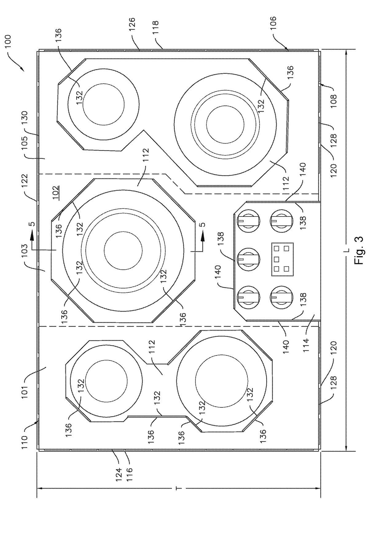 Locator cover for a cooktop appliance