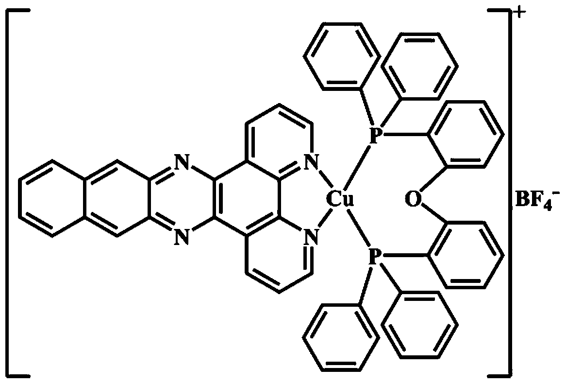 Organic photovoltaic cell based on Cu (I) complex triplet state material