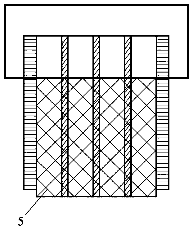 Preparation method of multi-material laminated electrode