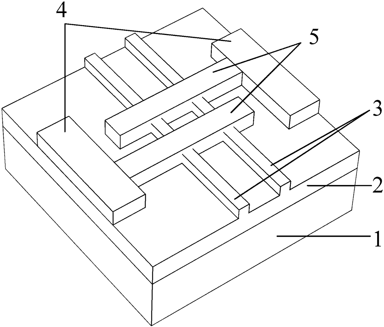 Diamond ultraviolet detector three-dimensional electrode structure and manufacturing method thereof