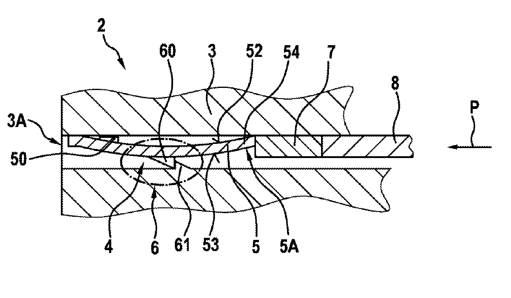 Direct plug-in element with integrated locking mechanism