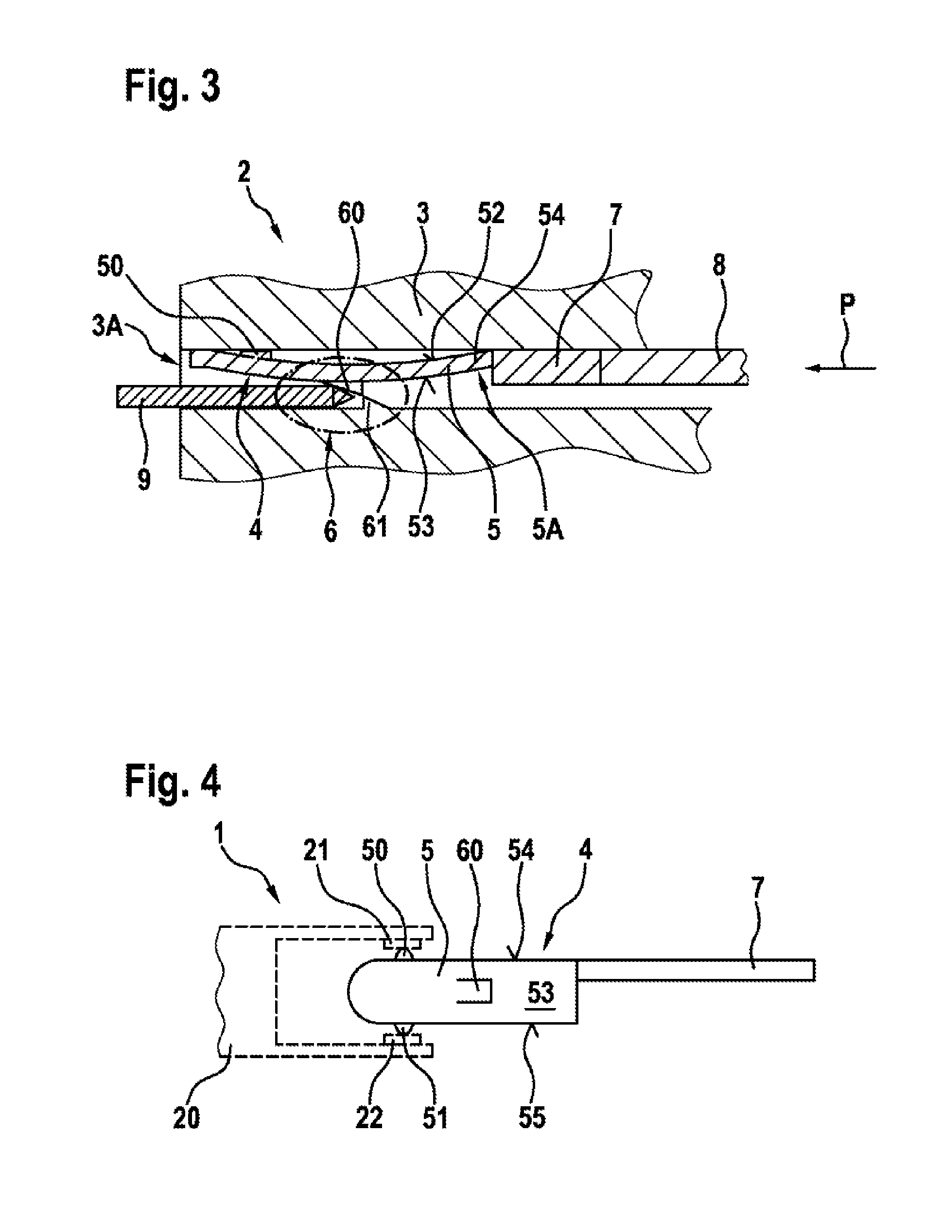 Direct plug-in element with integrated locking mechanism