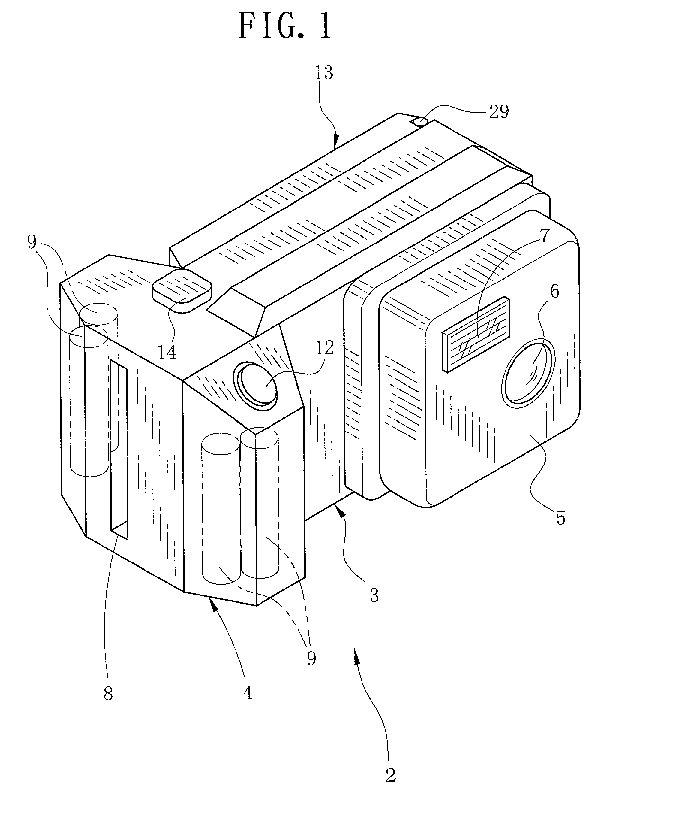 Film pressing device for instant photographic type image recording apparatus