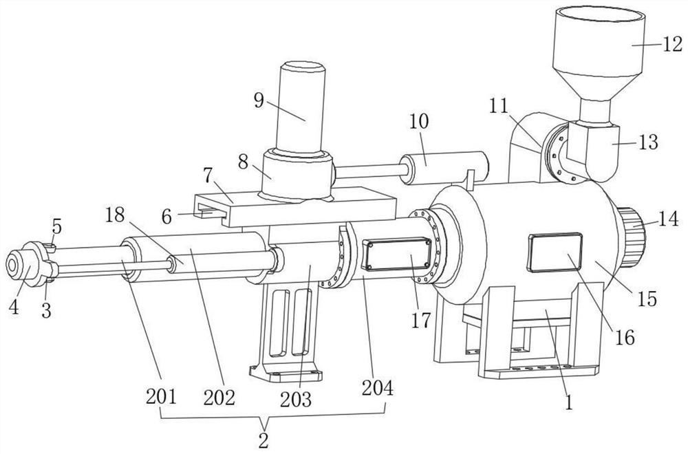 An injection joint for injection molding machine with pressure supply design