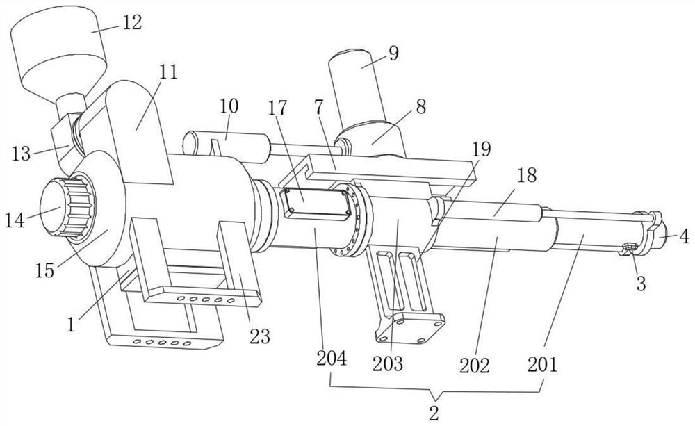 An injection joint for injection molding machine with pressure supply design