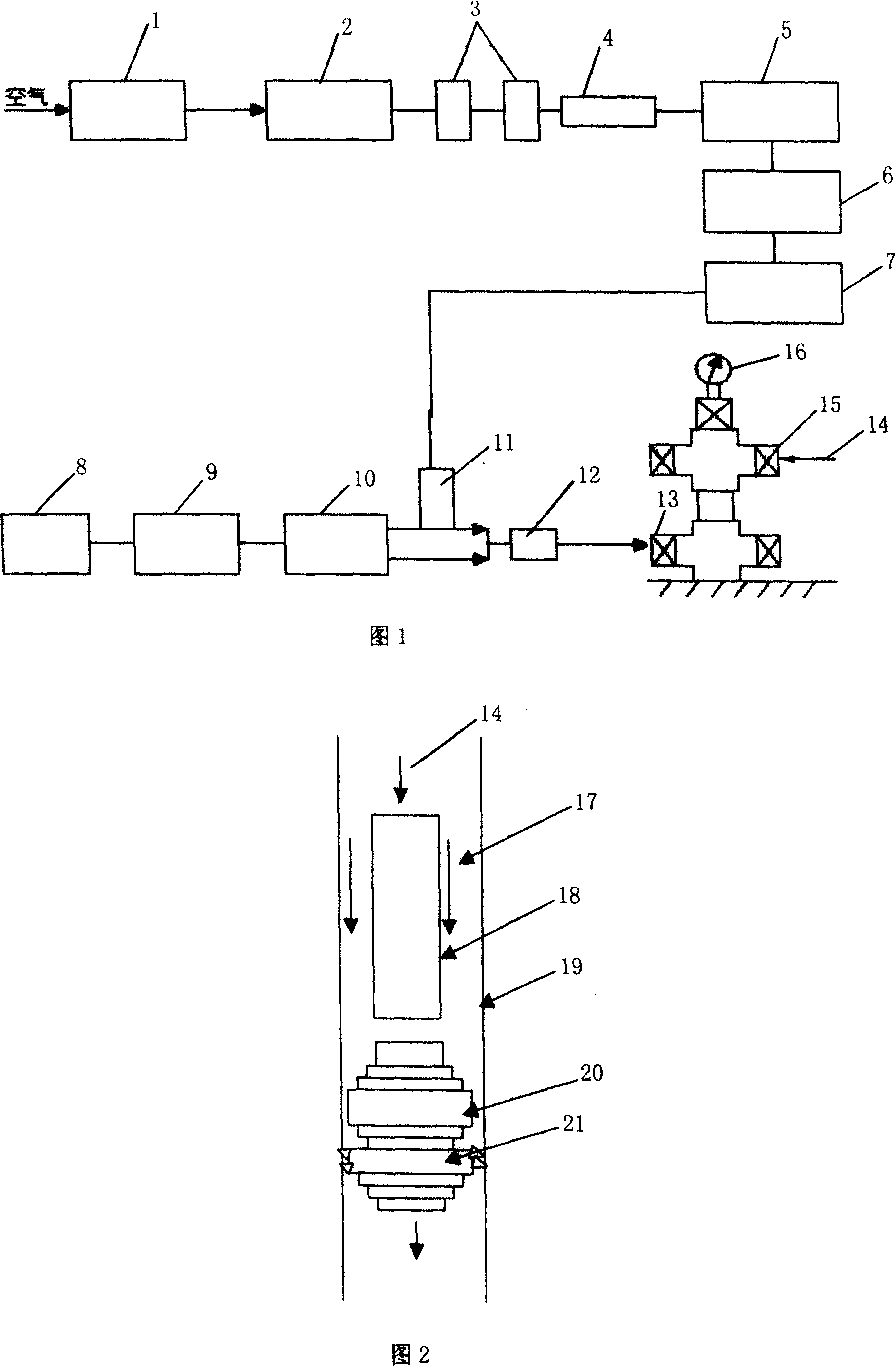 Thermal production well filling vapor and nitrogen foam profile control technique