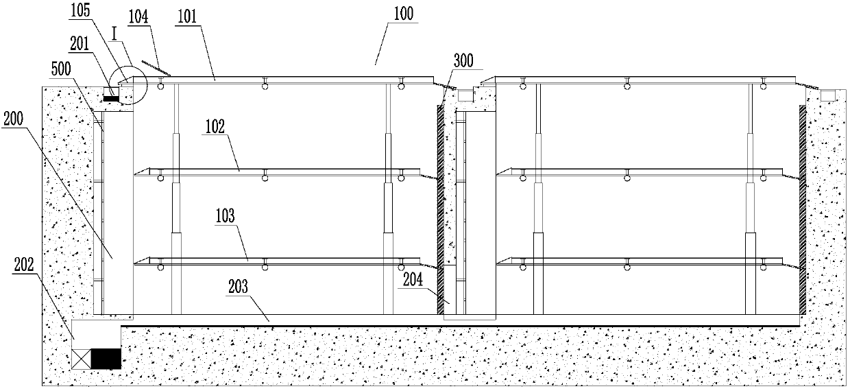 Accumulating water avoiding system of indoor and outdoor underground pit equipment and accumulating water avoiding method of indoor and outdoor underground pit equipment