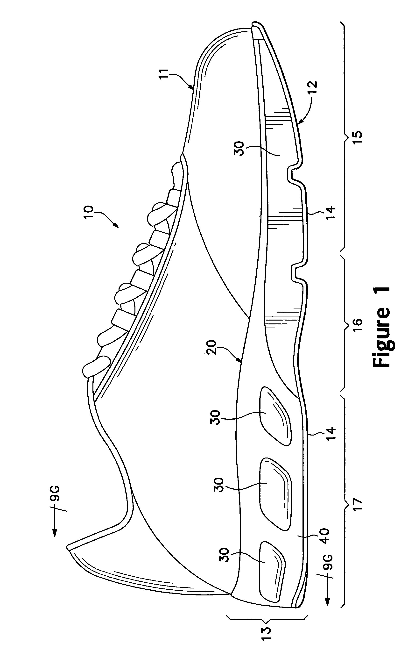 Article of footwear having a fluid-filled bladder with a reinforcing structure