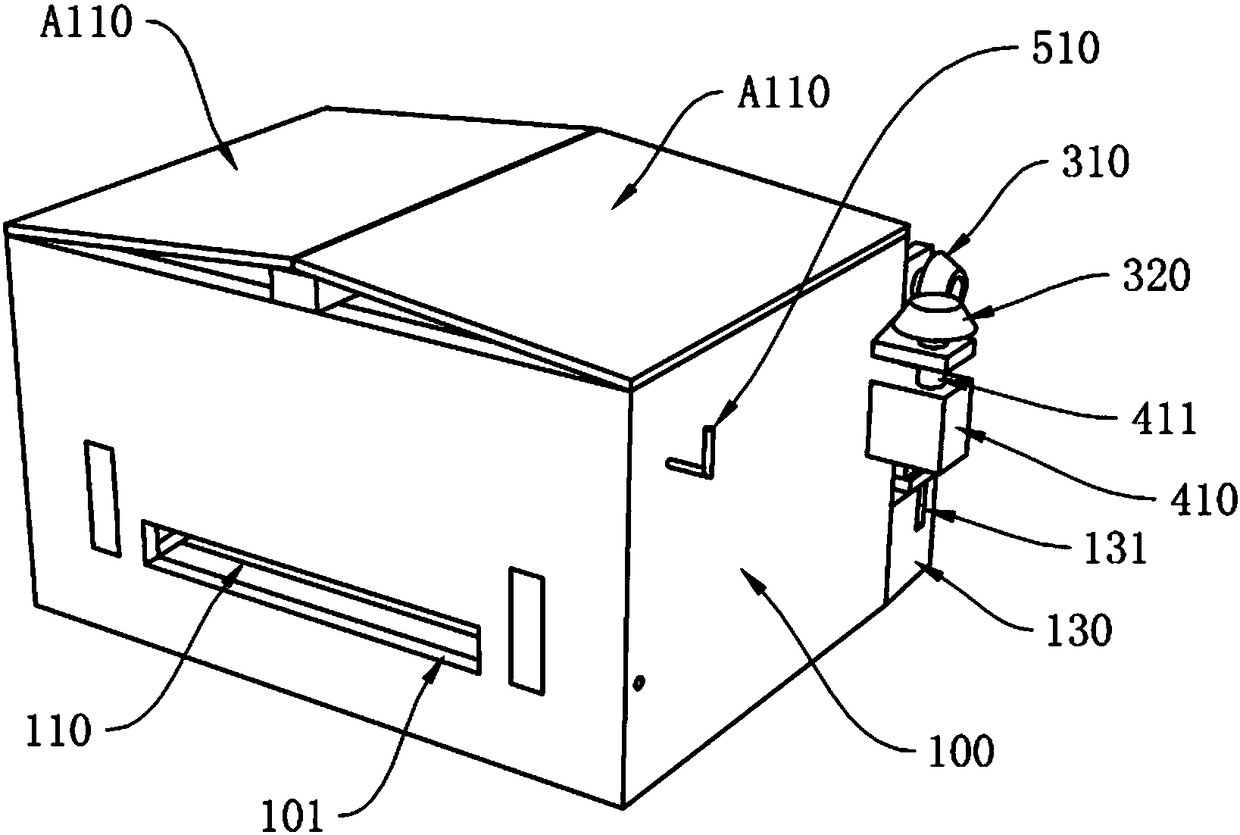 Tracking assembly and bee mite killing box using same