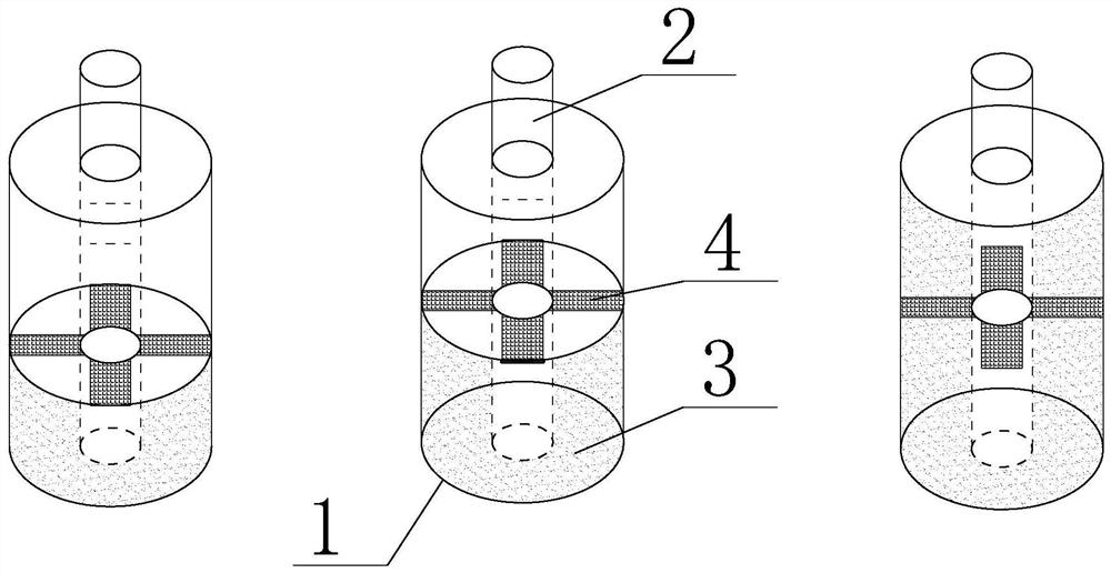 Shaft fissure-type grouting curtain excavation and unloading similar simulation test system and method