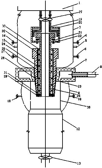 Totally-enclosed gas atomizing powder making device for preventing high-melting-point substance from being blocked