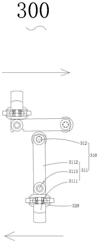 Bottom-chain-free right-angle scraper conveyor for mining