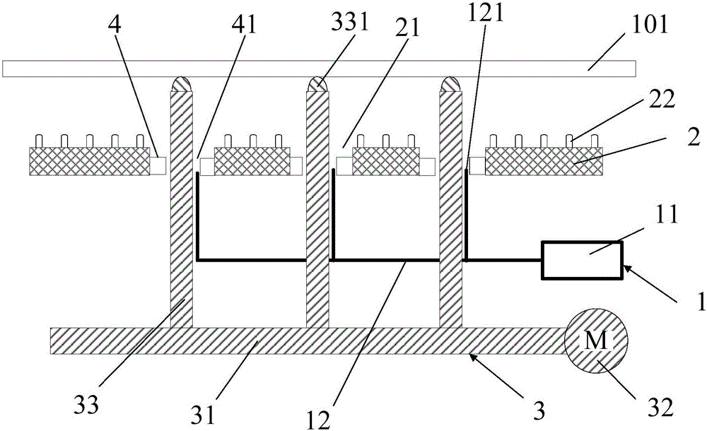 Display substrate cooling device