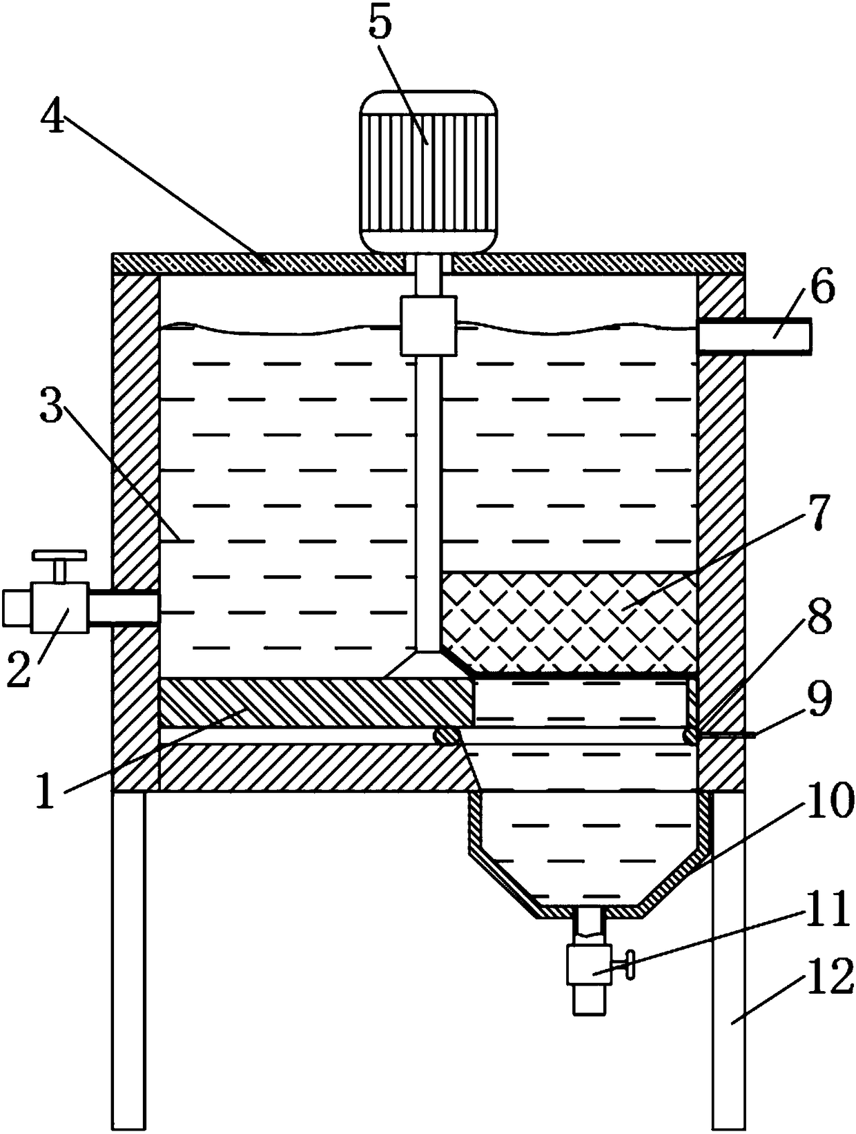 Novel water treatment rotary sedimentation bin for environmental protection