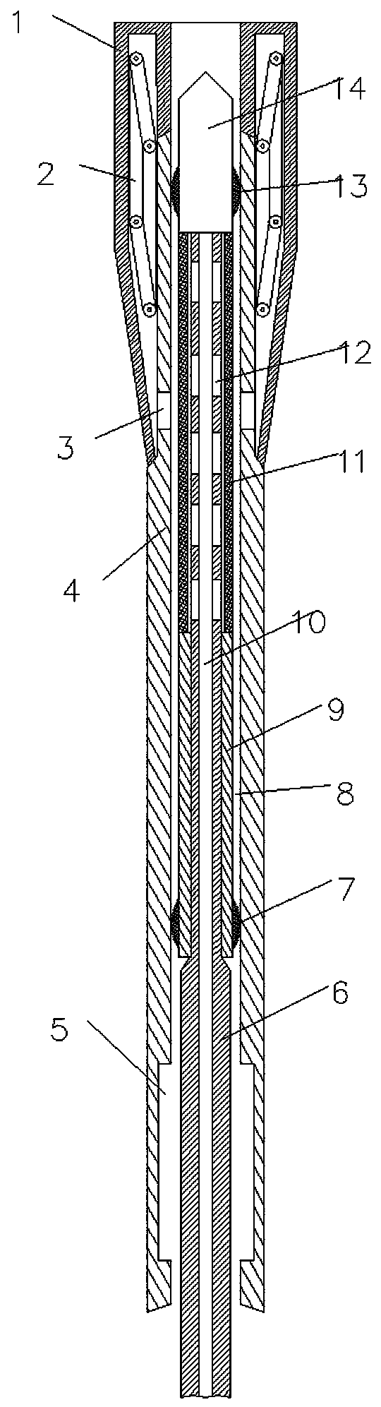 Thrombus-removaldredging device for medical surgery