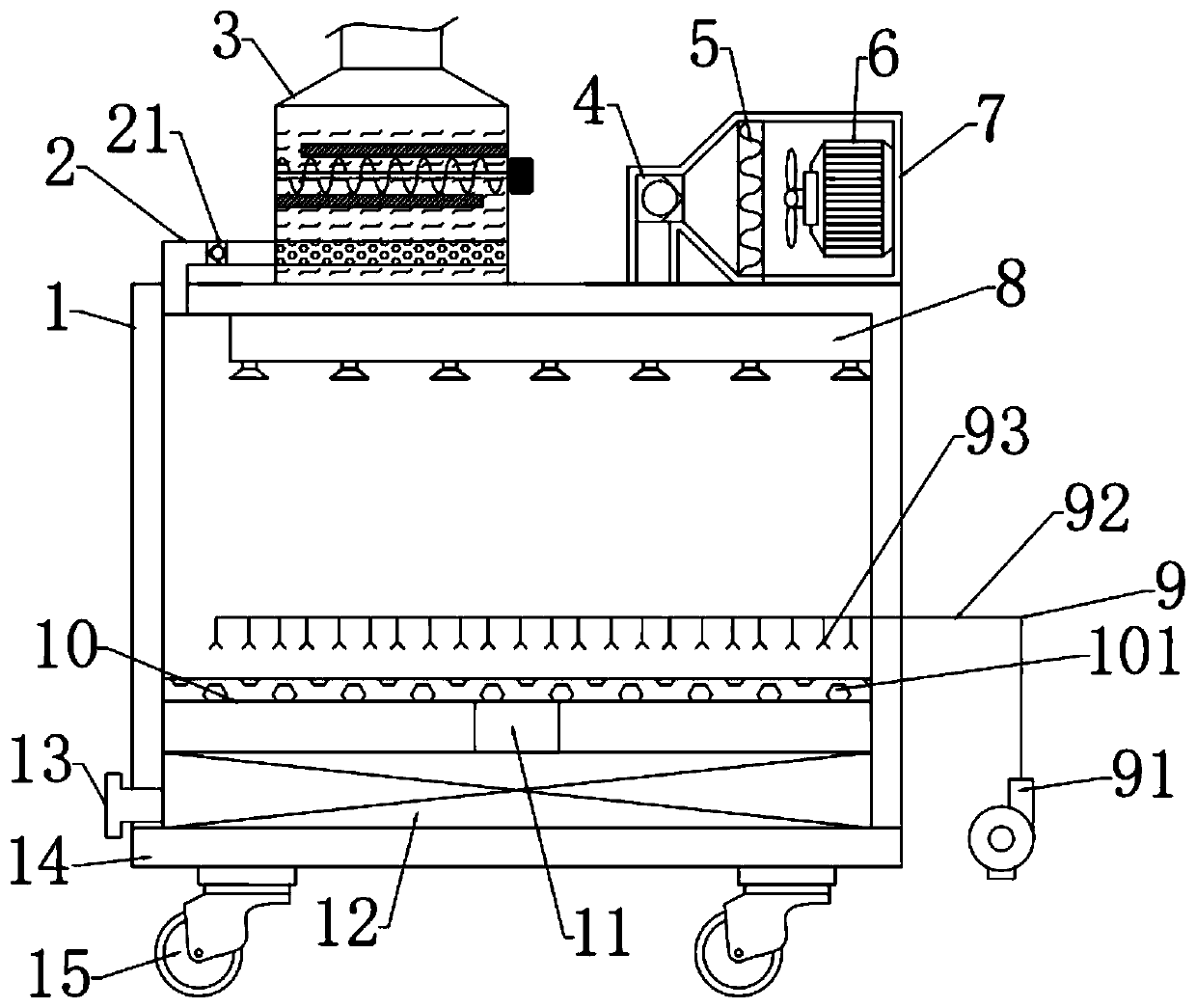 Cleaning and drying device for corrosion foil